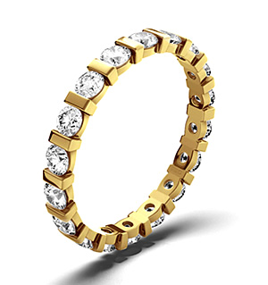HANNAH 18K Gold DIAMOND FULL ETERNITY RING 1.00CT H/SI