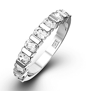 HANNAH 18K White Gold Diamond ETERNITY RING 1.00CT H/SI