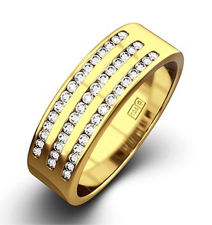 AMY 18K Gold Diamond ETERNITY RING 1.00CT H/SI