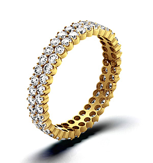 JASMINE 18K Gold DIAMOND FULL ETERNITY RING 1.00CT H/SI