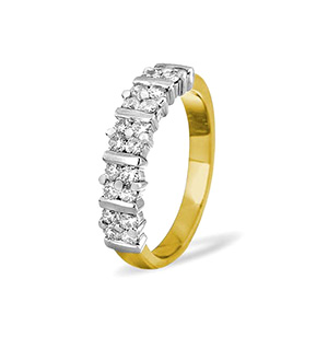 MIA 18K Gold Diamond ETERNITY RING 0.50CT H/SI