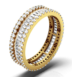 KATIE 18K Gold DIAMOND FULL ETERNITY RING 2.00CT H/SI