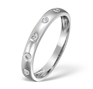 18K White Gold Ladies H/Si Diamond Eternity Ring