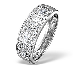 18K White Gold Brilliant H/Si Diamond Ring
