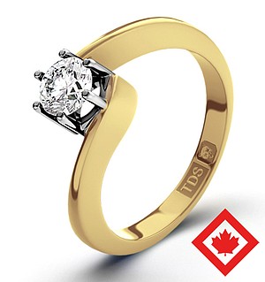 Leah 18K Gold Canadian Diamond Ring 0.30CT H/SI2