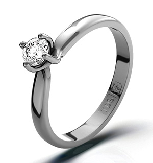 Lily 18K White Gold Diamond Ring 0.25CT-H-I/I1
