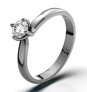 Lily Platinum Diamond Ring 0.33CT-F-G/VS