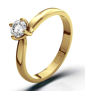 Lily 18K Gold Diamond Ring 0.33CT-F-G/VS