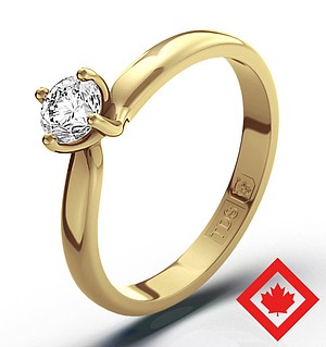 Lily 18K Gold Canadian Diamond Ring 0.30CT H/SI1