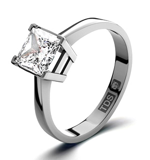 Lauren 18K White Gold Diamond Engagement Ring 0.75CT-G-H/SI
