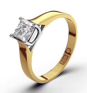 Lucy 18K Gold Diamond Engagement Ring 0.75CT-G-H/SI
