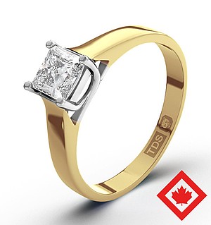 Lucy 18K Gold Canadian Diamond Ring 0.50CT G/VS2