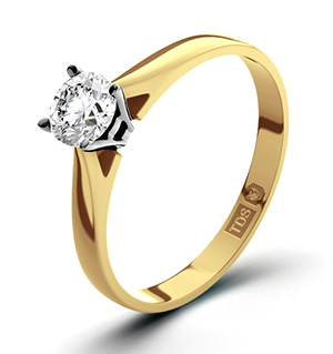 Petra 18K Gold Diamond Engagement Ring 0.33CT-F-G/VS