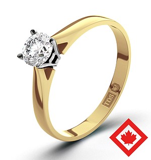 Petra 18K Gold Canadian Diamond Ring 0.30CT G/VS1