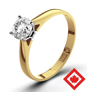 Petra 18K Gold Canadian Diamond Ring 0.50CT G/VS2