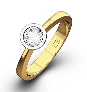 Emily 18K Gold Diamond Engagement Ring 0.33CT-F-G/VS