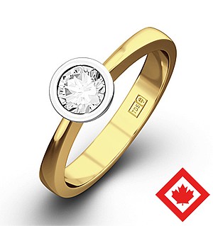 Emily 18K Gold Canadian Diamond Ring 0.50CT G/VS2