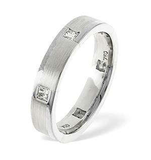 Lauren 6 Stone Palladium Diamond Wedding Ring 0.28CT G/VS