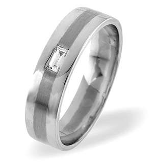 Lilly Palladium Diamond Wedding Ring 0.08CT H/SI