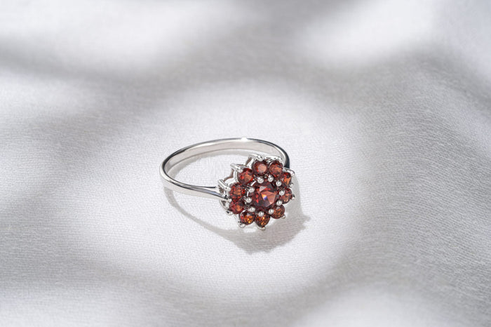 Garnet ring - January's birthstone