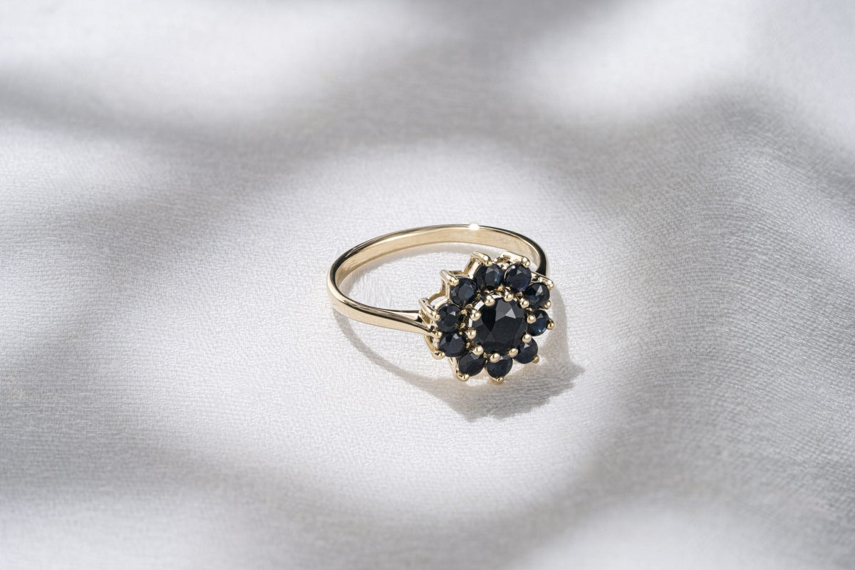 floral engagement ring