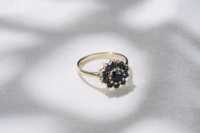 floral engagement ring