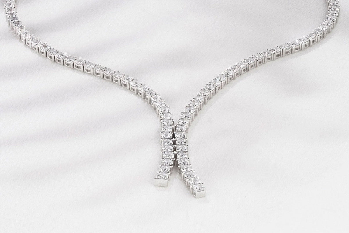 diamond tennis necklace