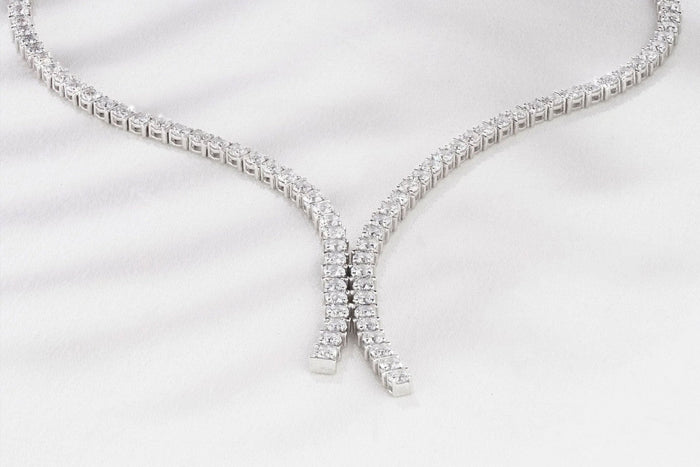 diamond tennis necklace