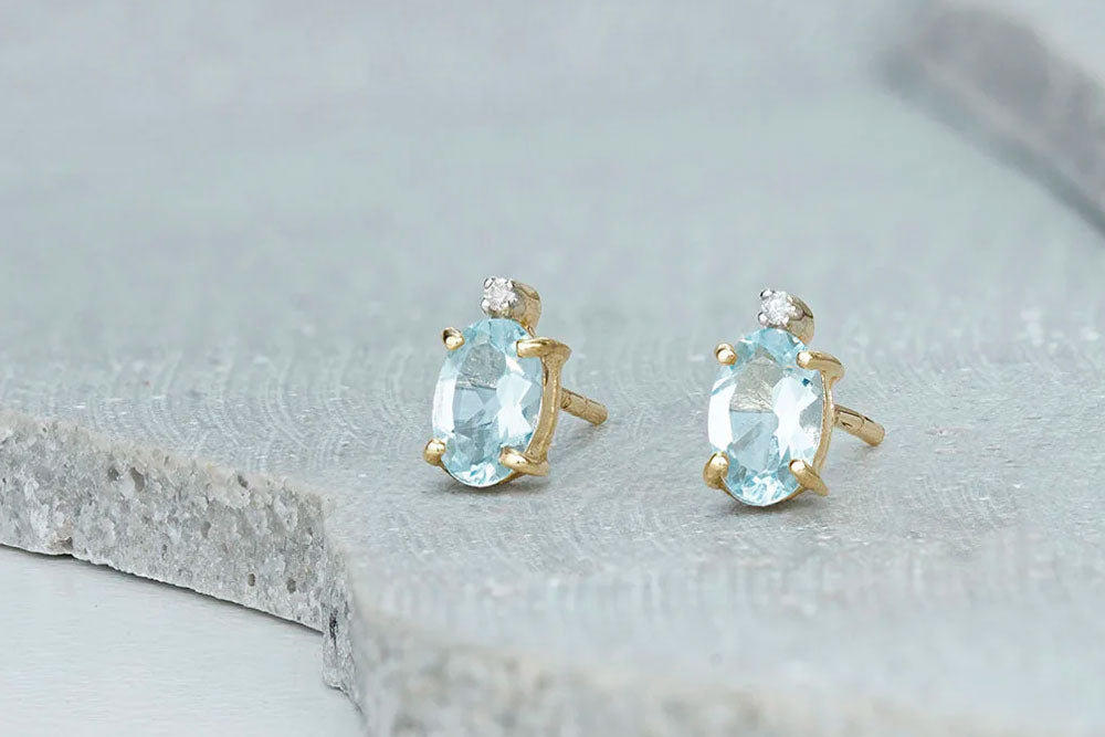 Aquamarine earrings