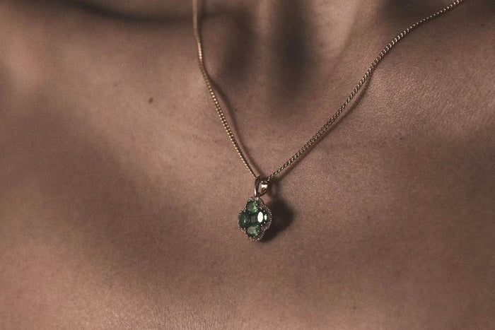 Emerald pendant - May's birthstone