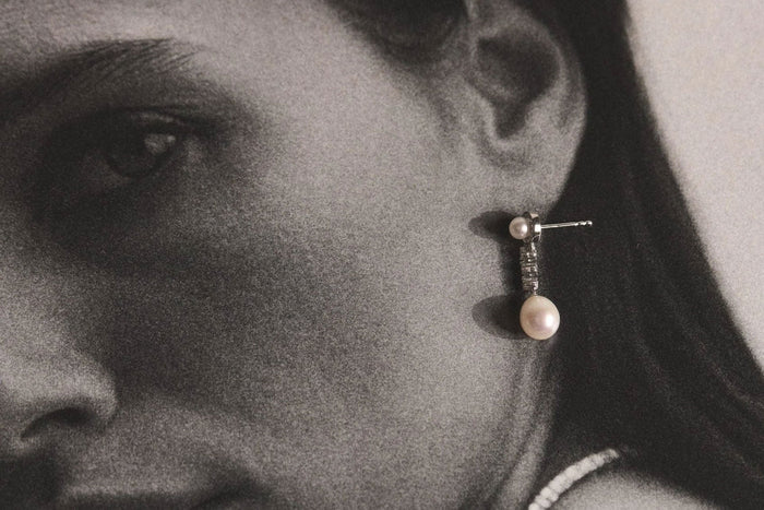 picture of a woman with a pearl earring on top