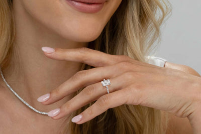 woman wearing diamond jewellery