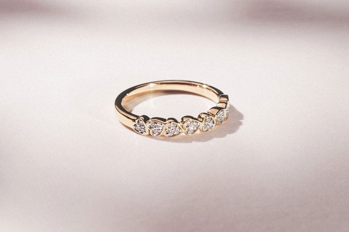 half band diamond eternity ring