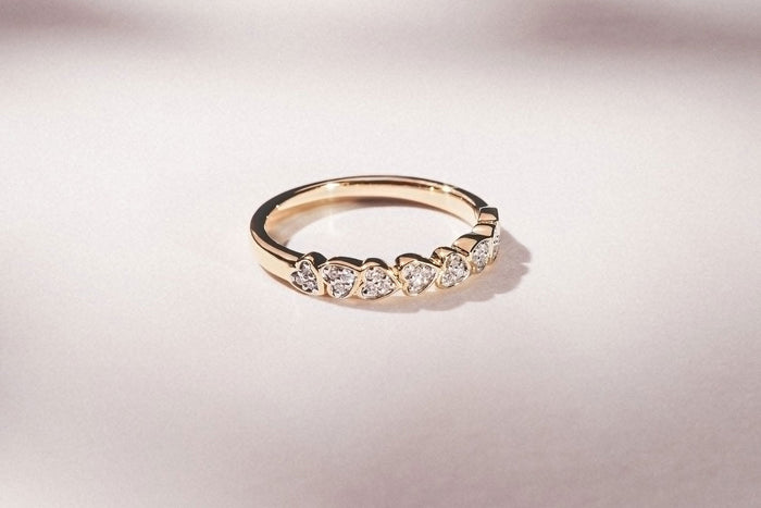 half band diamond eternity ring