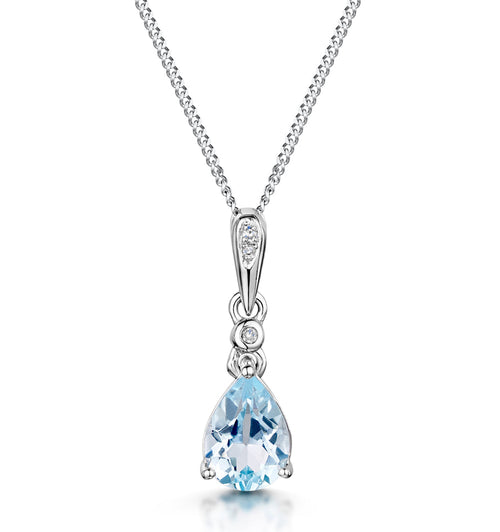 Blue Topaz Pendants & Necklaces