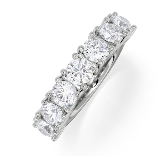 7 Stone Chloe Half Eternity Rings