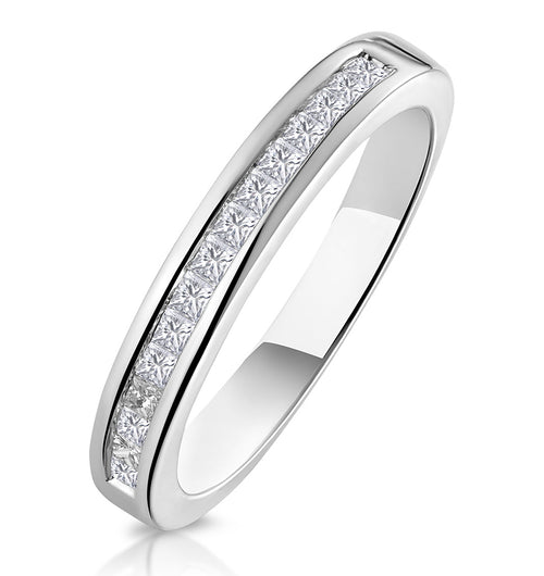 Princess Cut Half Eternity Rings