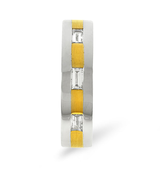 Mens 0.14ct H/Si Diamond 18K Gold Dress Ring