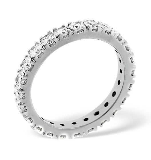 Eternity Ring Poppy Platinum Diamond 2.00ct H/Si