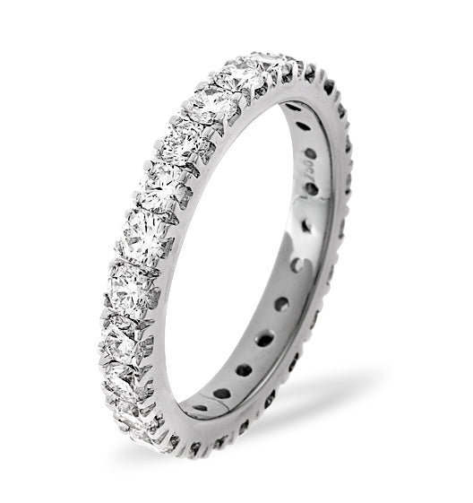 Eternity Ring Poppy Platinum Diamond 2.00ct G/Vs