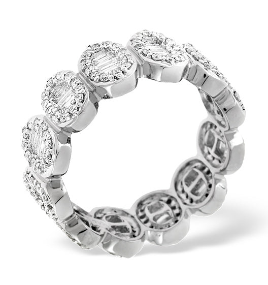 Eternity Ring Sophie 18K White Gold Diamond 1.50ct G/Vs