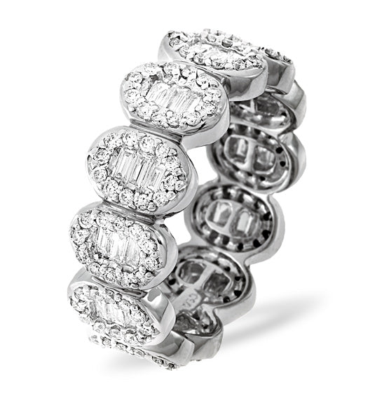 Eternity Ring Sophie 18K White Gold Diamond 1.50ct G/Vs