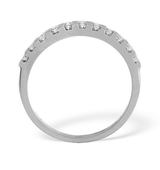 ELLIE 18KW DIAMOND HALF ETERNITY RING 0.50CT H/SI