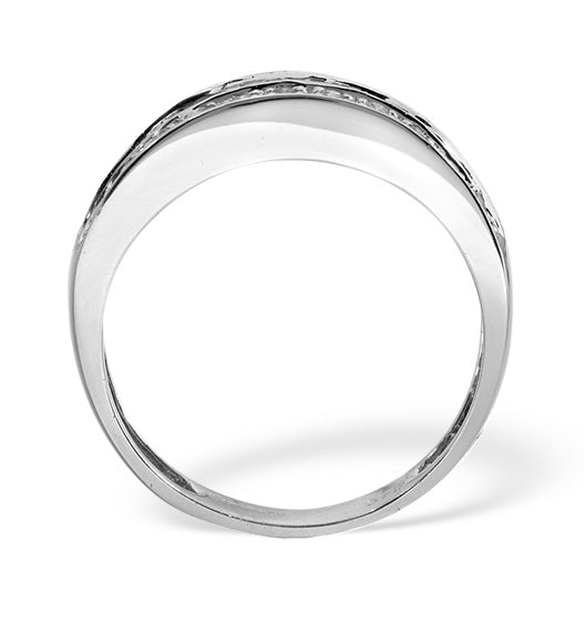 Eternity Ring Baguette Diamond 0.22ct in 9K White Gold