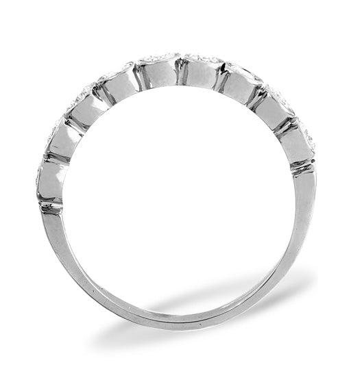 EMILY 18K White Gold Diamond ETERNITY RING 0.50CT H/SI