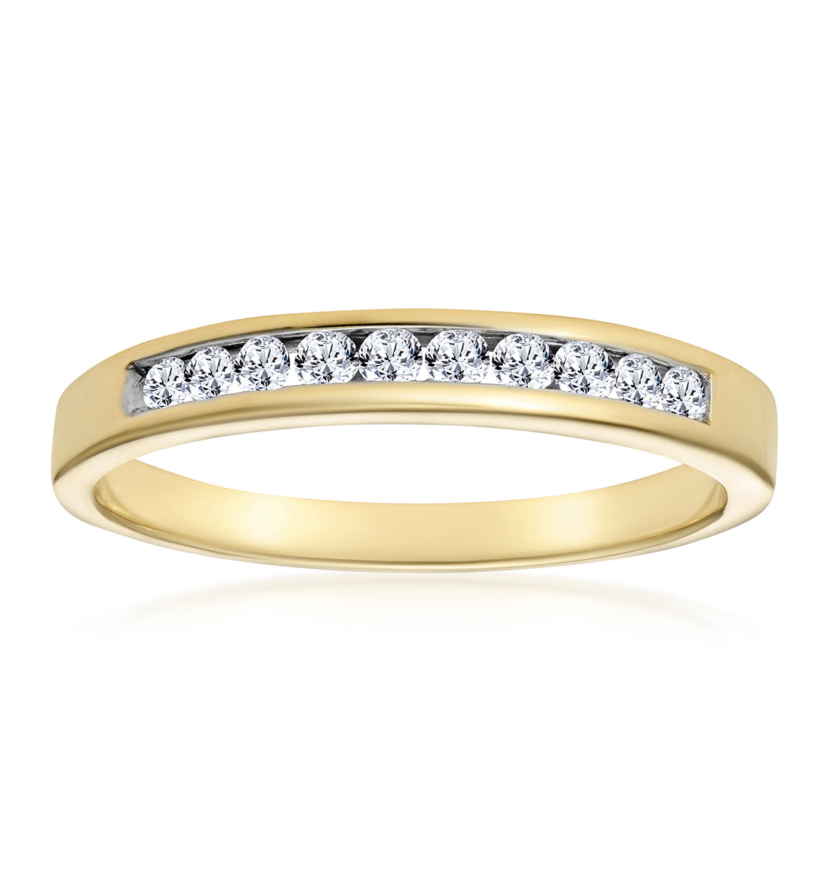 Rae 18K Gold Diamond Half Band Eternity Ring 0.25CT G/VS