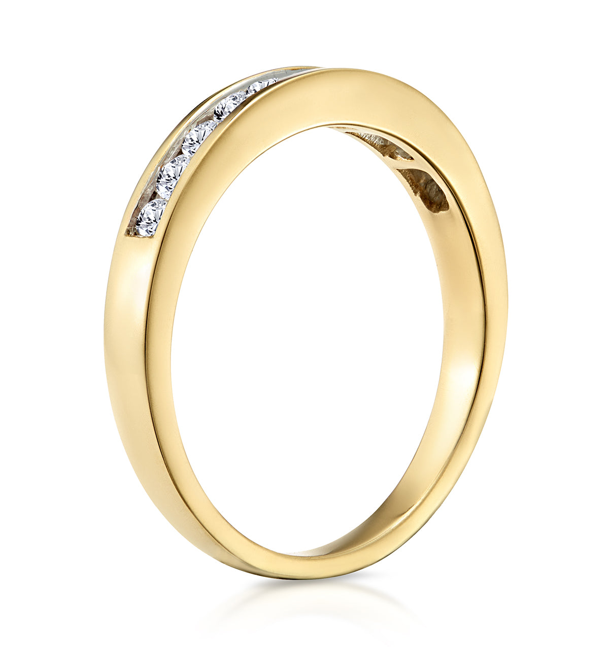 Rae Half Eternity Ring 0.33CT Diamond 9K Yellow Gold
