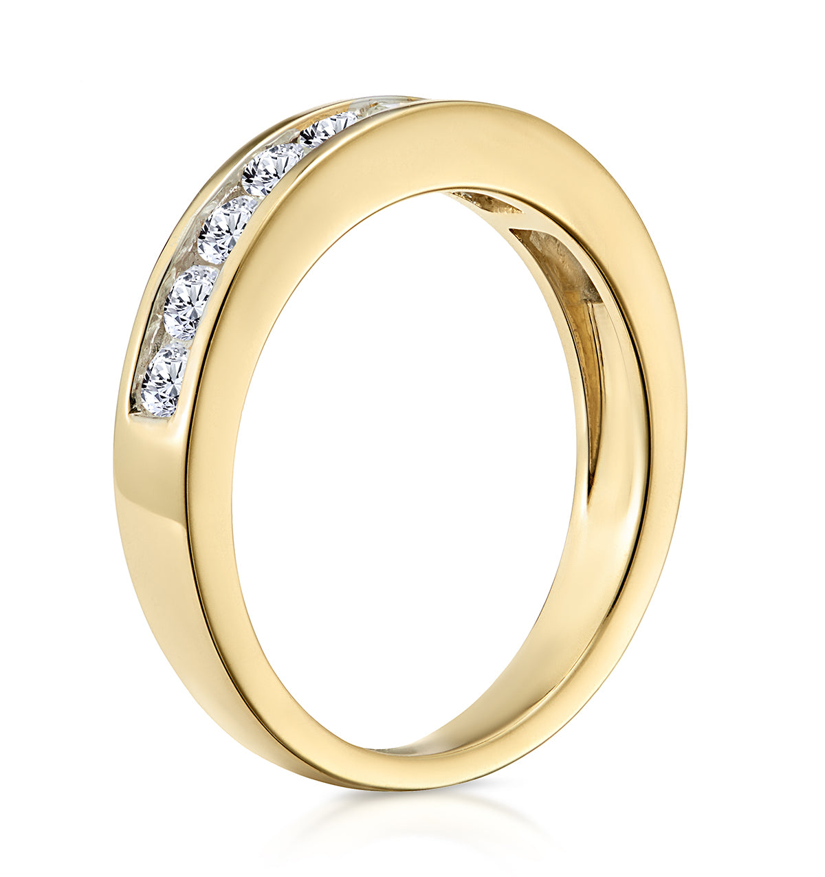 Rae 18K Gold Lab Diamond Half Band Eternity Ring 0.50CT G/VS