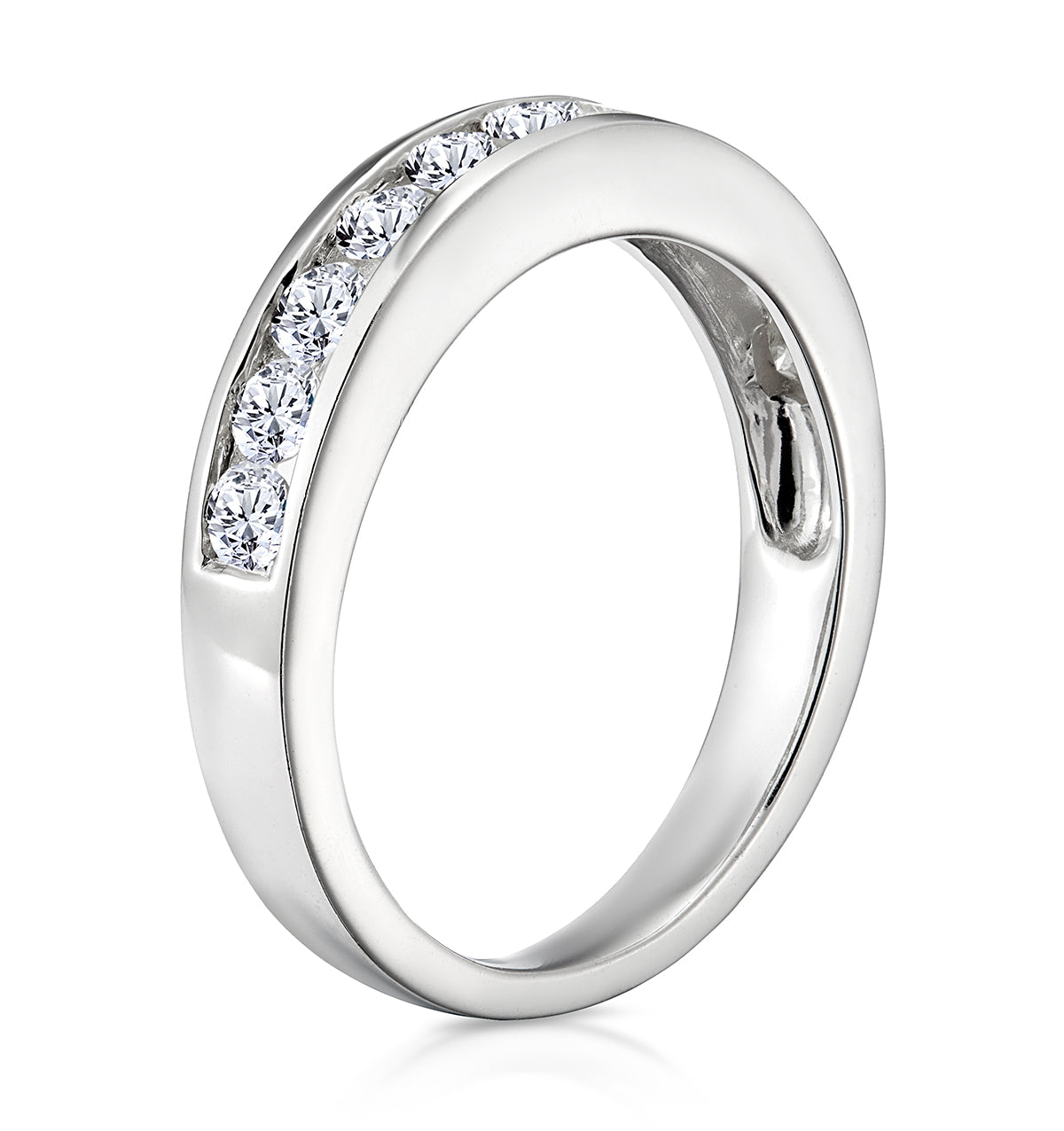 Rae Half Eternity Ring 0.75CT Lab Diamond 9K White Gold