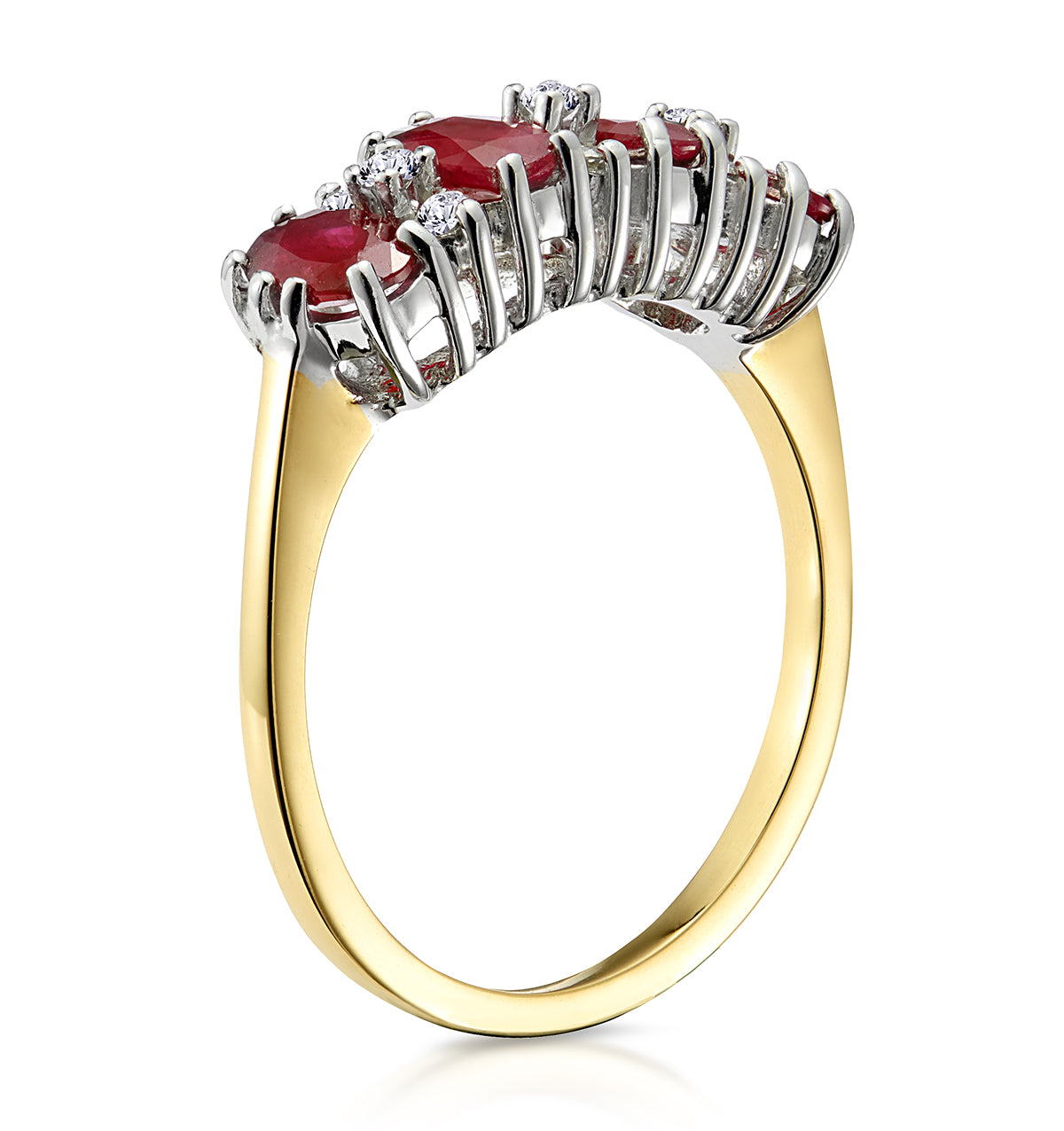 Ruby 1.12ct And Diamond 18K Gold Ring